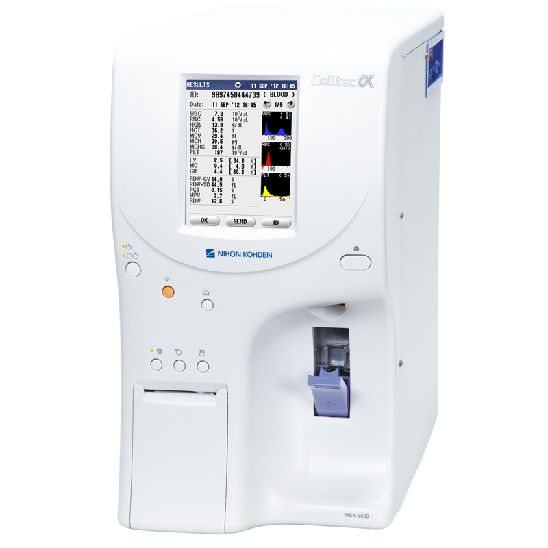 Celltac alpha MEK 6500 MEK 6510 hematology analyzer
